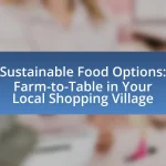 Sustainable Food Options: Farm-to-Table in Your Local Shopping Village