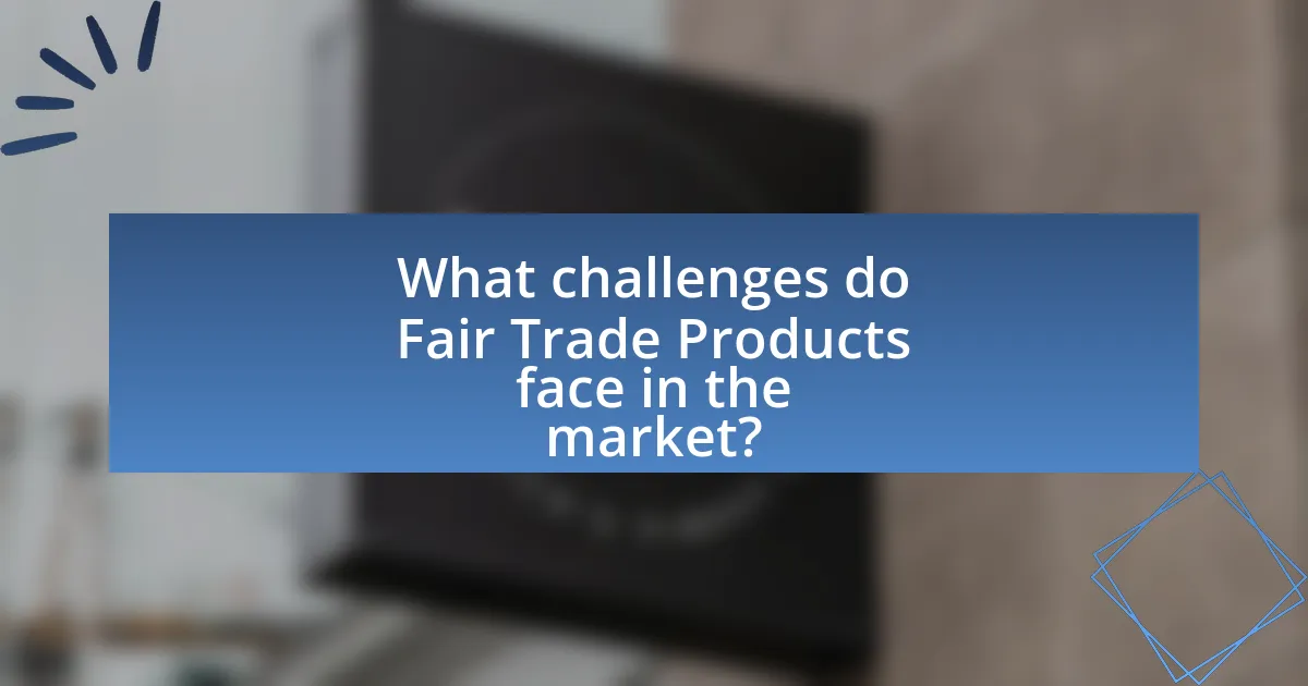 What challenges do Fair Trade Products face in the market?